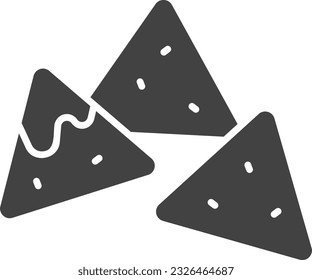 Nachos Icon image. Suitable for mobile application.
