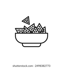 nachos icon isolated on white background