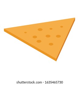 Nachos icon. Isometric of nachos vector icon for web design isolated on white background