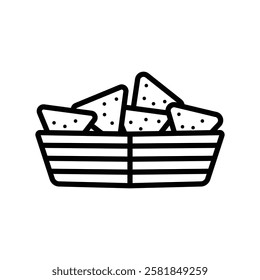 nachos icon vector design template simple and clean