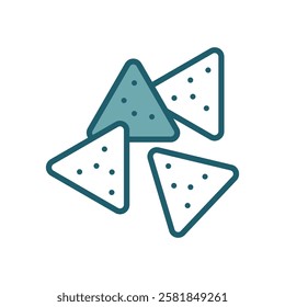 nachos icon vector design template simple and clean