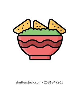 nachos icon vector design template simple and clean