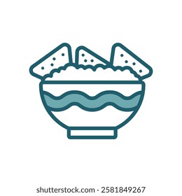 nachos icon vector design template simple and clean