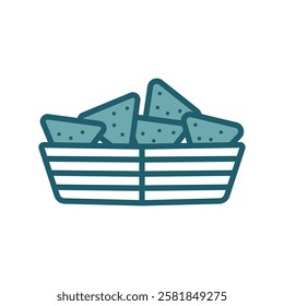 nachos icon vector design template simple and clean