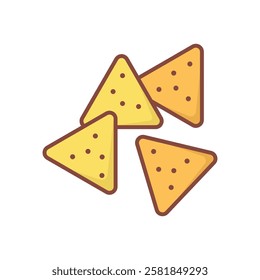 nachos icon vector design template simple and clean