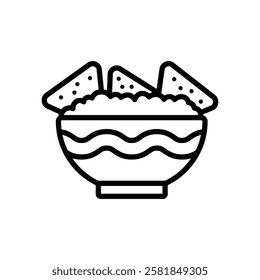 nachos icon vector design template simple and clean