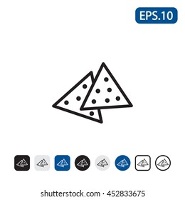 Nachos icon. Vector illustration. 