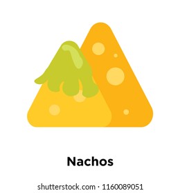 Nachos icon vector isolated on white background, Nachos transparent sign