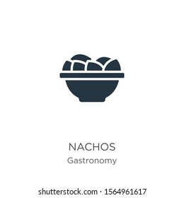 Nachos icon vector. Trendy flat nachos icon from gastronomy collection isolated on white background. Vector illustration can be used for web and mobile graphic design, logo, eps10