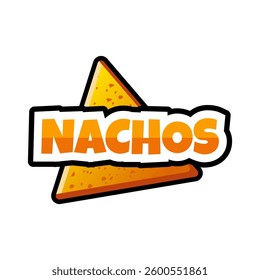 Nachos logo vector illustration template. Simple icon