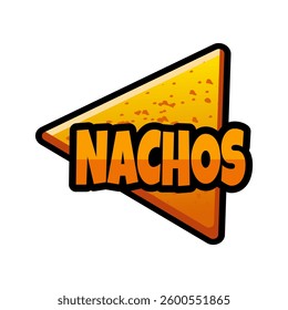 Nachos logo vector illustration template. Simple icon