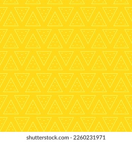 Nachos pattern background. Mexican food nachos pattern. Nice spanish fastfood texture for textile, wallpaper, background, cover, banner, bar and cafe menu design