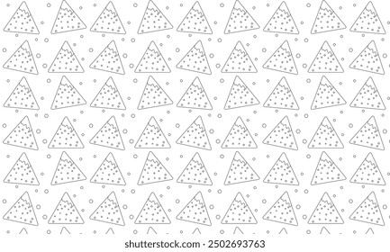 Nachos pattern background. Mexican food nachos pattern. Nice spanish fast food texture for textile, wallpaper, background