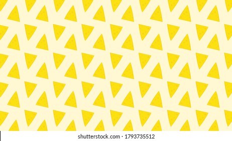 Nachos pattern wallpaper. Nachos cartoon vector.