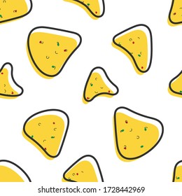 Nachos vectores de piezas sin soldadura