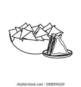 Nachos and quesadilla design