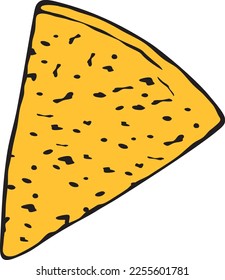 Nachos. Tortilla Chips. Vector illustration.