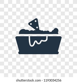 Nachos vector icon isolated on transparent background, Nachos transparency logo concept