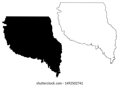 Nacogdoches County, Texas (Counties in Texas, United States of America,USA, U.S., US) map vector illustration, scribble sketch Nacogdoches map