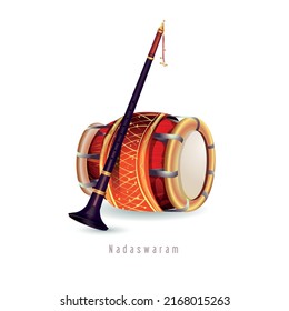 Nadaswaram- Indian musical instrument vector