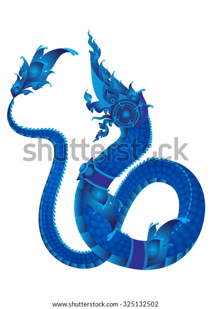 Naga Thai Dragon Pattern Symbol Vector Stock Vector (Royalty Free ...