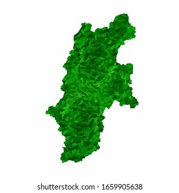 Nagano Map prefecture green icon