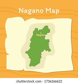 Nagano Prefecture Map Japan Country Background