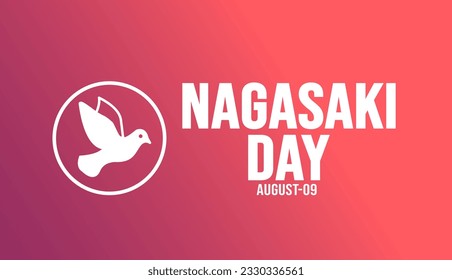 Nagasaki Day background template. Holiday concept. background, banner, placard, card, and poster design template with text inscription and standard color. vector illustration.