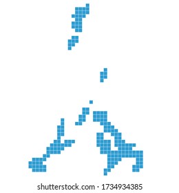 Nagasaki Map dot blue icon