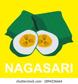 Nagasari is a type of cake made from rice flour, sago flour, coconut milk and sugar filled with bananas.