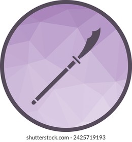 Naginata-Symbol Vektor-Bild. Geeignet für mobile Applikationen, Webanwendungen und Printmedien.