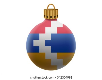 nagorno christmas ball isolated