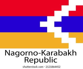 NAGORNO KARABAKH REPUBLIC FLAG DESIGN FOR SOCIAL MEDIA AND PRINT MEDIA.