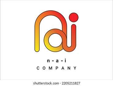 Nai Logo, N, A, I, Nice Logo Creator For Your Brand, Education, Business And Company.