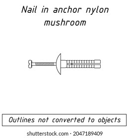 nail in anchor nylon mushroom blueprint 