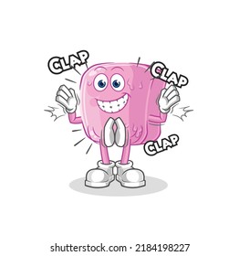 the nail applause illustration. character vector