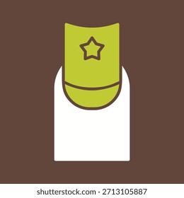 Icono gráfico del Vector creativo del arte del clavo