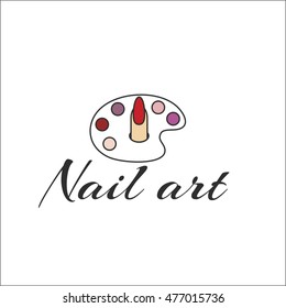 Nail art logo
