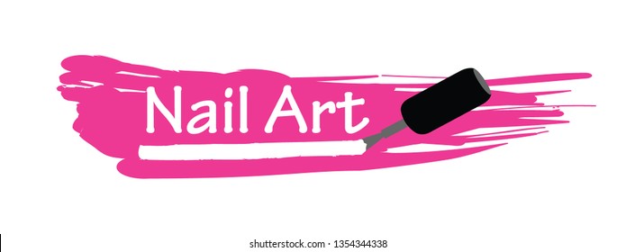 Nail Art Logo Design 