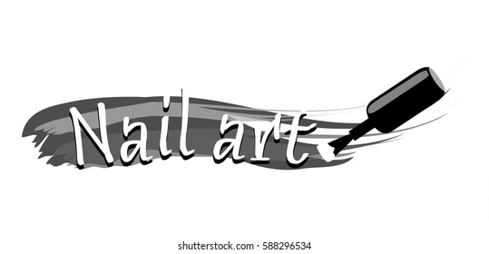 Nail art Logo design 