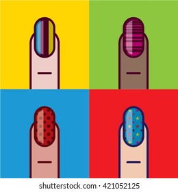 3,346 Pop art nails Images, Stock Photos & Vectors | Shutterstock