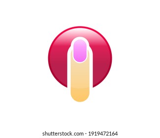 Nail Art Studio Logo Design Template