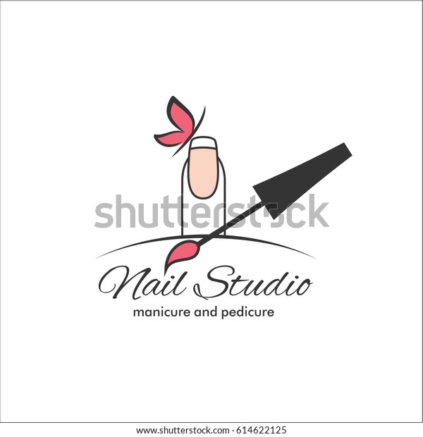 Nail art studio. Template\
for logo
