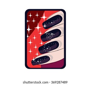 Nail Art vector illustration