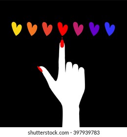Nail art. Vector illustration