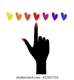 Nail art. Vector illustration