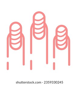 Nail Artist Line Art Hand, Icon Nail Art