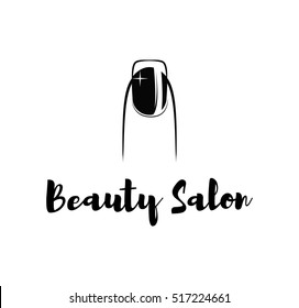 nail bar nailbar polish finger manicure beauty salon. vector illustration