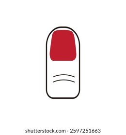 nail beauty logo icon  illustration flat