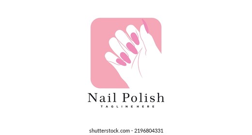 Nail Beauty Salon Logo Design Vector Stock Vector (Royalty Free ...